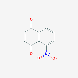 molecular formula C10H5NO4 B3048642 5-Nitronaphthalene-1,4-dione CAS No. 17788-47-5