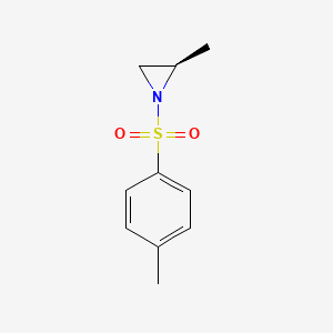 molecular formula C10H13NO2S B3048645 Aziridine, 2-methyl-1-[(4-methylphenyl)sulfonyl]-, (2R)- CAS No. 177971-32-3
