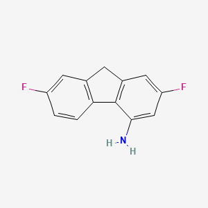 molecular formula C13H9F2N B3048655 2,7-Difluoro-9h-fluoren-4-amine CAS No. 1785-08-6