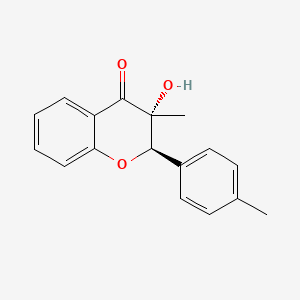 molecular formula C17H16O3 B3048672 Dimethylhydroxy dihydroflavone CAS No. 179125-68-9