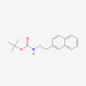 molecular formula C17H21NO2 B3048674 TERT-BUTYL N-[2-(NAPHTHALEN-2-YL)ETHYL]CARBAMATE CAS No. 179386-73-3