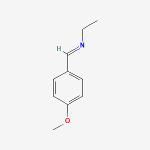molecular formula C10H13NO B3048681 N-Ethyl-4-methoxybenzimine CAS No. 17972-12-2
