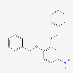 molecular formula C20H19NO2 B3048693 3,4-BIS(BENZYLOXY)ANILINE CAS No. 18002-44-3