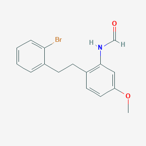 molecular formula C16H16BrNO2 B030487 N-[2-[2-(2-Bromophenyl)ethyl]-5-methoxyphenyl]formamide CAS No. 223787-57-3