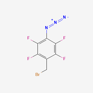 molecular formula C7H2BrF4N3 B3048702 1-叠氮基-4-(溴甲基)-2,3,5,6-四氟苯 CAS No. 180293-27-0