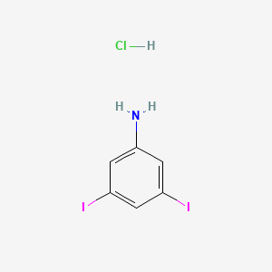 molecular formula C6H6ClI2N B3048733 3,5-Diiodoaniline hydrochloride CAS No. 1803607-49-9