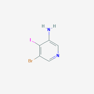 molecular formula C5H4BrIN2 B3048739 5-broMo-4-iodopyridin-3-aMine CAS No. 1805270-42-1