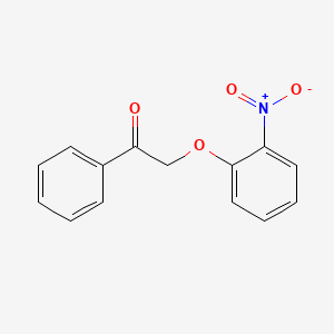 molecular formula C14H11NO4 B3048747 2-(2-Nitrophenoxy)-1-phenylethanone CAS No. 18065-01-5