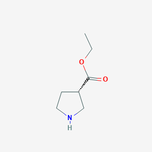 molecular formula C7H13NO2 B3048751 Ethyl (S)-Pyrrolidine-3-carboxylate CAS No. 1807380-84-2