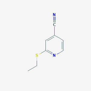 molecular formula C8H8N2S B3048753 4-Pyridinecarbonitrile, 2-(ethylthio)- CAS No. 180790-91-4