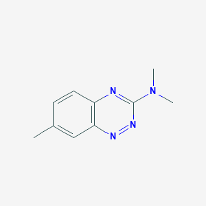 molecular formula C10H12N4 B3048759 N,N,7-Trimethyl-1,2,4-benzotriazin-3-amine CAS No. 18091-57-1
