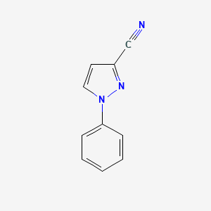 molecular formula C10H7N3 B3048761 1-Phenyl-1H-pyrazole-3-carbonitrile CAS No. 18093-85-1