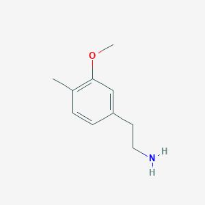 molecular formula C10H15NO B3048780 2-(3-METHOXY-4-METHYLPHENYL)ETHANAMINE CAS No. 18149-16-1