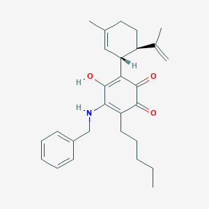 molecular formula C28H35NO3 B3048786 Etrinabdione CAS No. 1818428-24-8