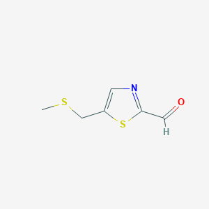 5-[(Methylsulfanyl)methyl]-1,3-thiazole-2-carbaldehyde