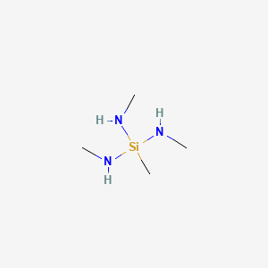 molecular formula C4H15N3Si B3048818 Silanetriamine, N,N',N'',1-tetramethyl- CAS No. 18209-75-1