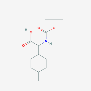 2-([(Tert-butoxy)carbonyl]amino)-2-(4-methylcyclohexyl)acetic acid