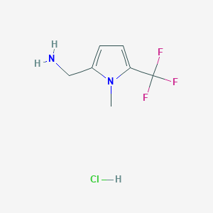 (1-Methyl-5-(trifluoromethyl)-1H-pyrrol-2-yl)methanamine hydrochloride