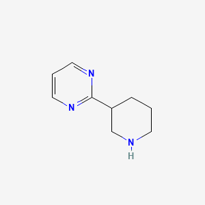 molecular formula C9H13N3 B3048832 2-(Piperidin-3-yl)pyrimidine CAS No. 182416-14-4