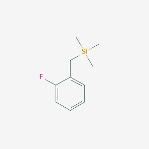 molecular formula C10H15FSi B3048844 Benzene, 1-fluoro-2-[(trimethylsilyl)methyl]- CAS No. 1833-40-5
