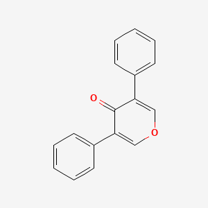 molecular formula C17H12O2 B3048851 3,5-二苯基-4H-吡喃-4-酮 CAS No. 18357-38-5
