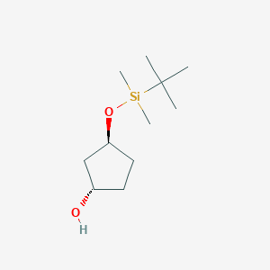 Cyclopentanol, 3-[[(1,1-dimethylethyl)dimethylsilyl]oxy]-, trans-