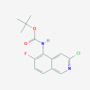 Carbamic acid, N-(3-chloro-6-fluoro-5-isoquinolinyl)-, 1,1-dimethylethyl ester
