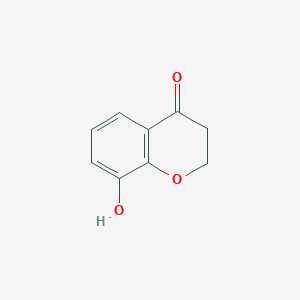 molecular formula C9H8O3 B3048871 8-hydroxychroman-4-one CAS No. 1843-90-9
