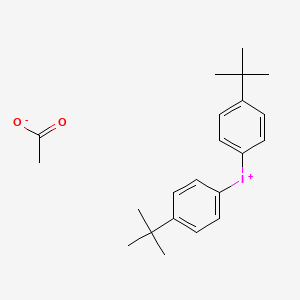 molecular formula C22H29IO2 B3048892 Iodonium, bis[4-(1,1-dimethylethyl)phenyl]-, acetate CAS No. 185195-27-1