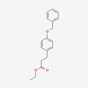 molecular formula C18H20O3 B3048933 Ethyl 3-[4-(benzyloxy)phenyl]propanoate CAS No. 186895-45-4