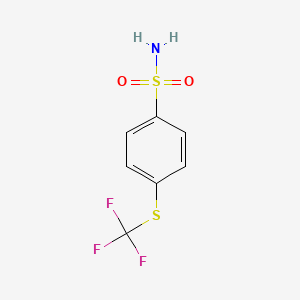 molecular formula C7H6F3NO2S2 B3048934 4-(Trifluoromethylthio)benzenesulfonamide CAS No. 1869-25-6