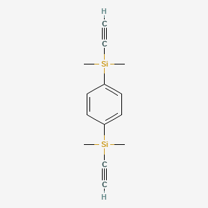 molecular formula C14H18Si2 B3048937 Silane, 1,4-phenylenebis[ethynyldimethyl- CAS No. 1871-88-1