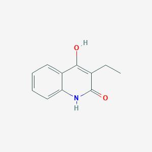 molecular formula C11H11NO2 B3048940 3-ethyl-2-hydroxy-1H-quinolin-4-one CAS No. 1873-60-5
