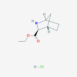 ethyl (1R,3S,4S)-2-azabicyclo[2.2.1]heptane-3-carboxylate hydrochloride