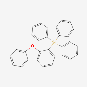 molecular formula C30H22OSi B3048967 Dibenzofuran-4-yl(triphenyl)silane CAS No. 18866-38-1
