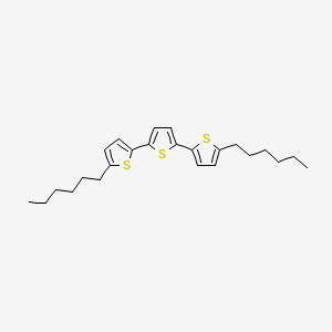 molecular formula C24H32S3 B3048972 2,5-bis(5-hexylthiophen-2-yl)thiophene CAS No. 188917-41-1