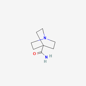 molecular formula C8H14N2O B3049002 1-Azabicyclo[2.2.2]octane-4-carboxamide CAS No. 18955-81-2