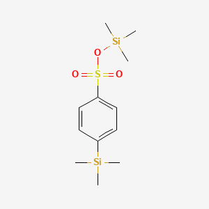 molecular formula C12H22O3SSi2 B3049008 Trimethylsilyl 4-(trimethylsilyl)benzene-1-sulfonate CAS No. 1899-77-0