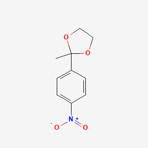 molecular formula C10H11NO4 B3049024 2-Methyl-2-(4-nitrophenyl)-1,3-dioxolane CAS No. 19073-15-5
