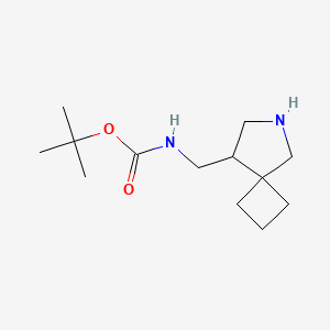 molecular formula C13H24N2O2 B3049038 tert-Butyl N-({6-azaspiro[3.4]octan-8-yl}methyl)carbamate CAS No. 1909336-06-6