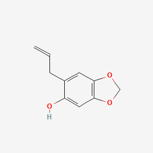 molecular formula C10H10O3 B3049063 6-Prop-2-enyl-1,3-benzodioxol-5-ol CAS No. 19202-23-4