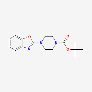molecular formula C16H21N3O3 B3049141 Tert-butyl 4-(1,3-benzoxazol-2-yl)piperazine-1-carboxylate CAS No. 195390-64-8
