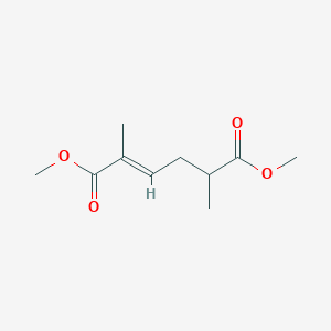 molecular formula C10H16O4 B3049143 Dimethyl 2,5-dimethylhex-2-enedioate CAS No. 19550-59-5
