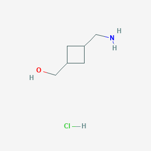 molecular formula C6H14ClNO B3049155 [cis-3-(Aminomethyl)cyclobutyl]methanol hydrochloride CAS No. 1956385-46-8