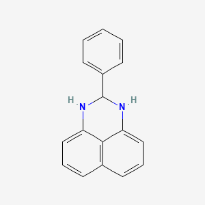molecular formula C17H14N2 B3049156 2-Phenyl-2,3-dihydro-1H-perimidine CAS No. 19564-07-9