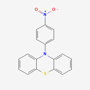 molecular formula C18H12N2O2S B3049165 10-(4-Nitrophenyl)phenothiazine CAS No. 19606-94-1