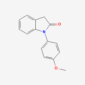 molecular formula C15H13NO2 B3049168 1-(4-Methoxyphenyl)-1,3-dihydro-2H-indol-2-one CAS No. 19621-24-0
