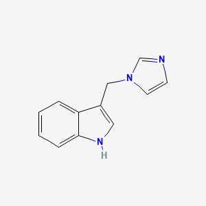 1H-Indole, 3-(1H-imidazol-1-ylmethyl)-
