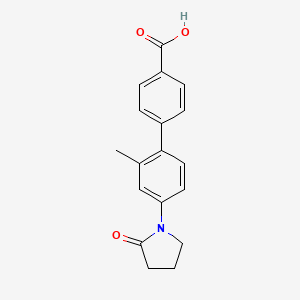 2'-Methyl-4'-(2-oxopyrrolidin-1-yl)[1,1'-biphenyl]-4-carboxylic acid