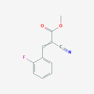 molecular formula C11H8FNO2 B3049224 Methyl 2-cyano-3-(2-fluorophenyl)acrylate CAS No. 198554-07-3